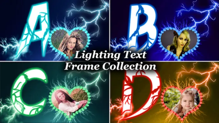 Lighting Text Frames Photo Editor android App screenshot 5